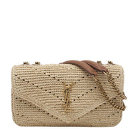 Saint Laurent Saint Laurent Women Small Loulou Raffia Shoulder Bag