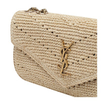Saint Laurent Saint Laurent Women Small Loulou Raffia Shoulder Bag