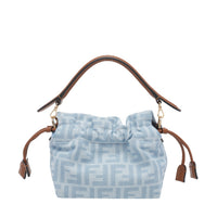 Fendi Women Small Mamma Baguette Denim Mini Bag