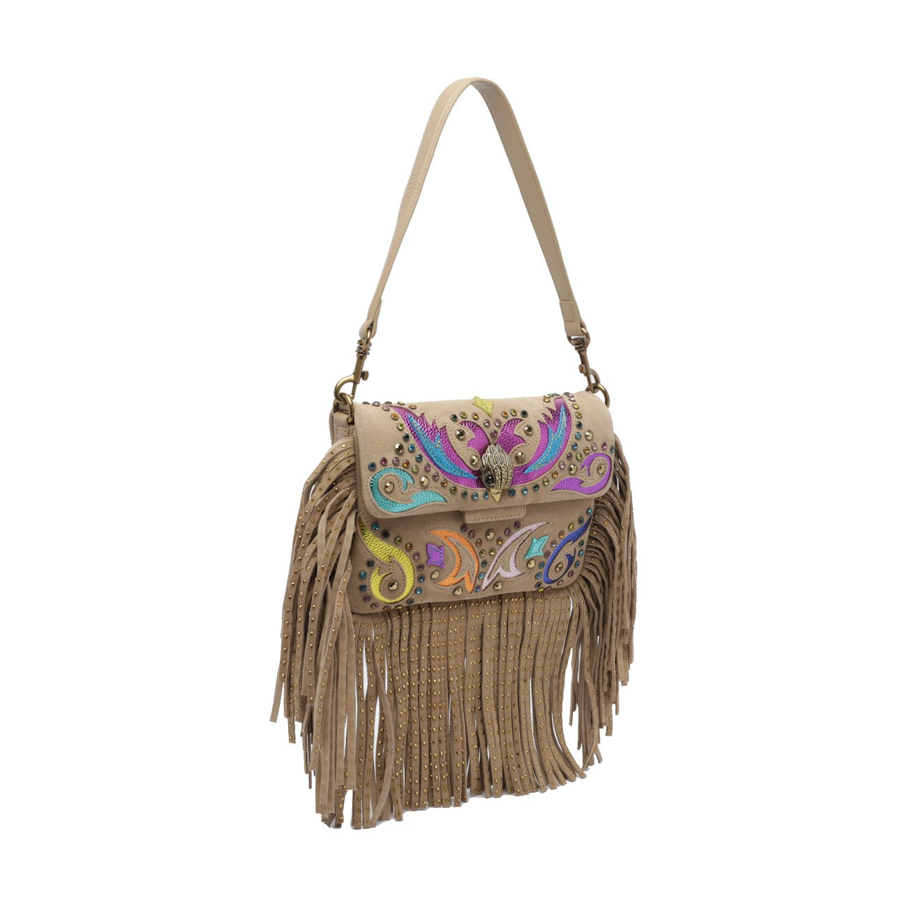Kurt Geiger Kurt Geiger Women Small Oxford Fringed Shoulder Bag
