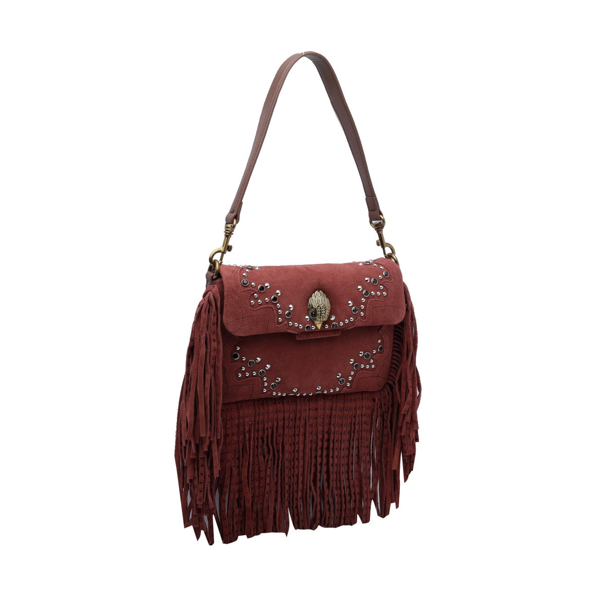 Kurt Geiger Women Small Oxford Fringed Shoulder Bag