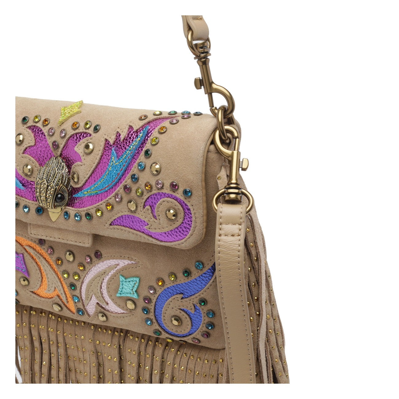 Kurt Geiger Kurt Geiger Women Small Oxford Fringed Shoulder Bag