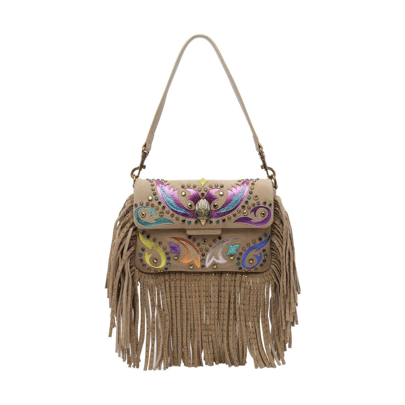 Kurt Geiger Kurt Geiger Women Small Oxford Fringed Shoulder Bag
