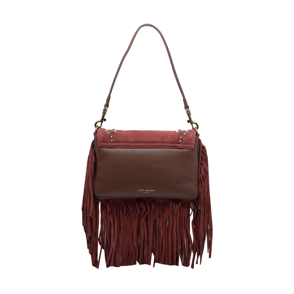 Kurt Geiger Women Small Oxford Fringed Shoulder Bag