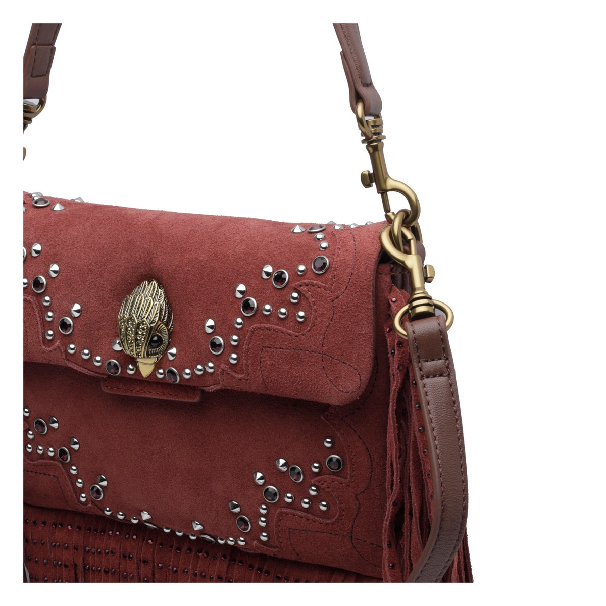 Kurt Geiger Women Small Oxford Fringed Shoulder Bag