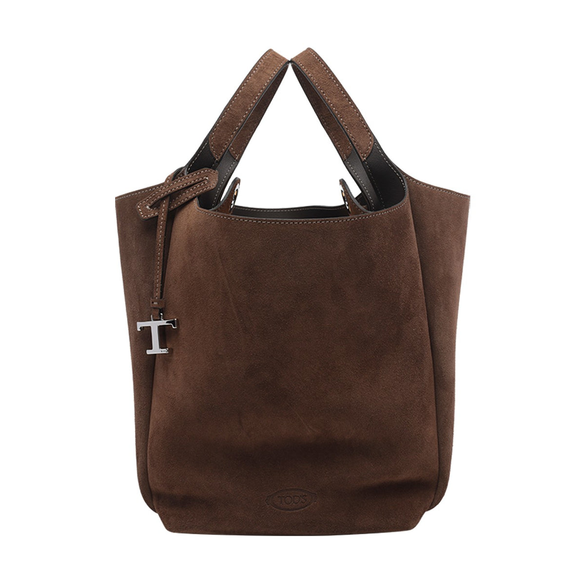 Tod's Tod's Women Small Suede Bucket Bag With T Timeless Charm