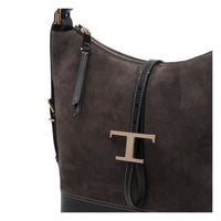 Tod's Tod's Women Small  Suede T Timeless Backpack And Shoulder Bag