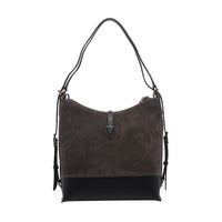 Tod's Tod's Women Small  Suede T Timeless Backpack And Shoulder Bag
