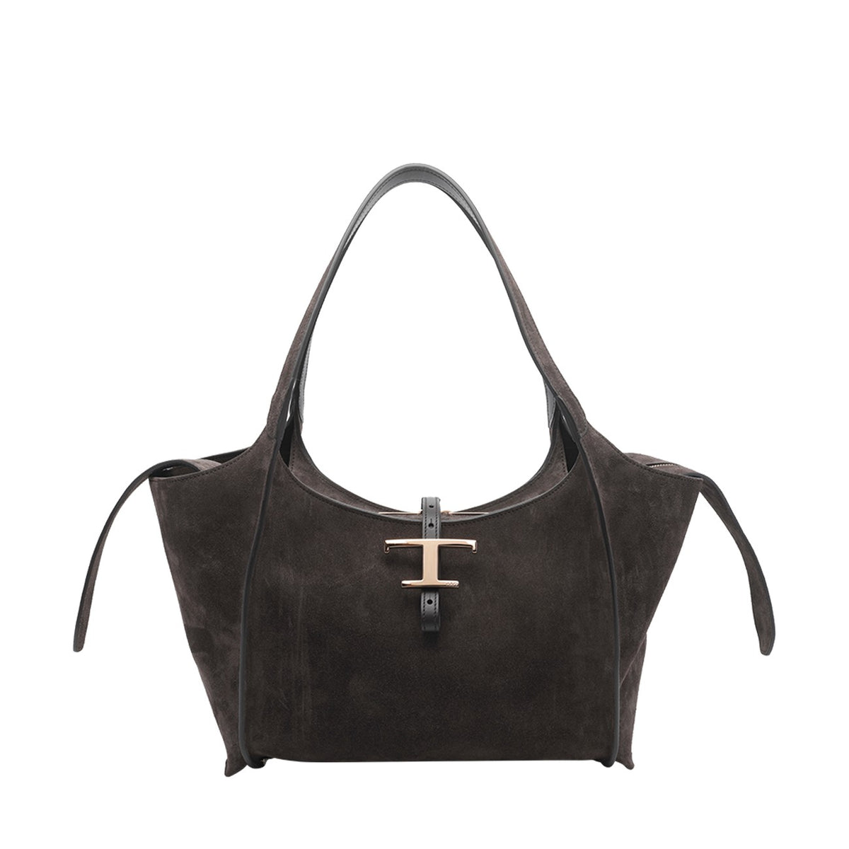 Tod's Women Small Suede T Timeless Shopping Bag