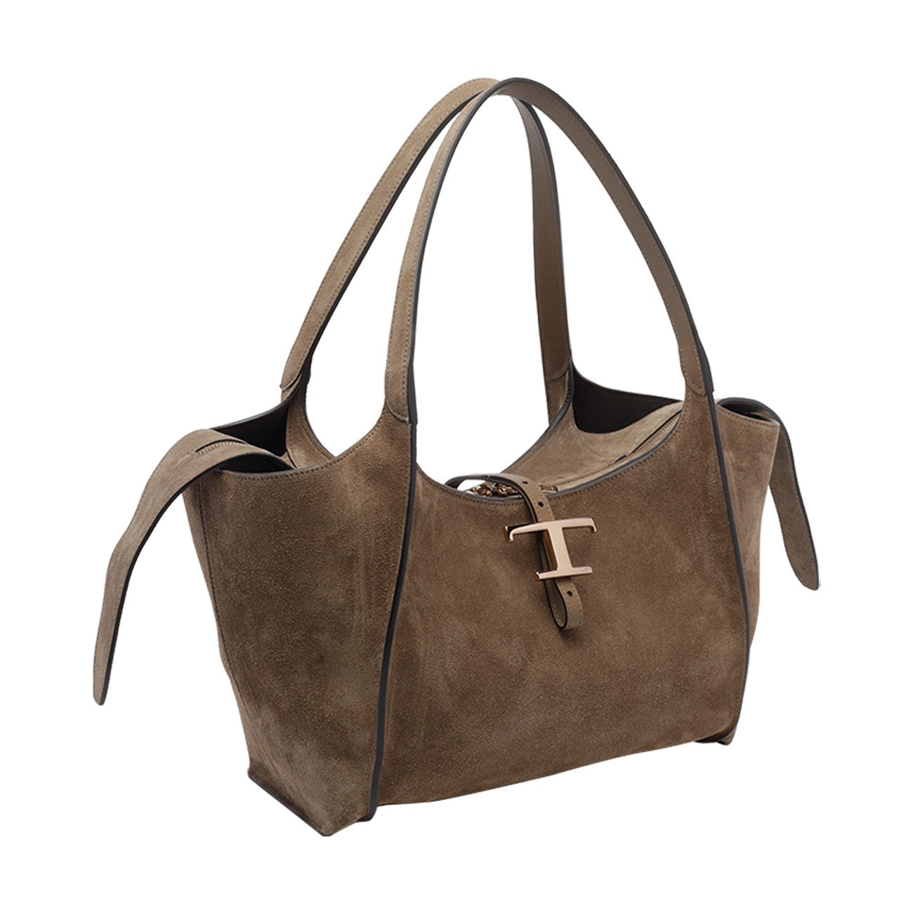 Tod's Tod's Women Small Suede T Timeless Shopping Bag