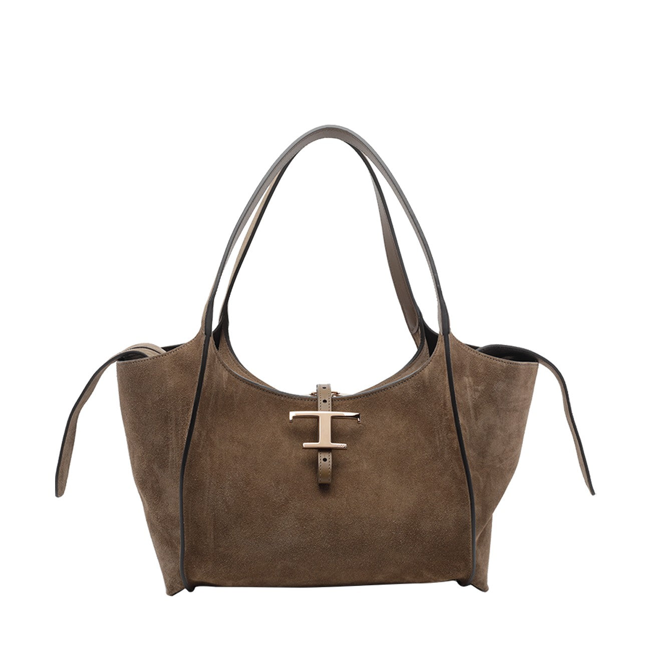 Tod's Tod's Women Small Suede T Timeless Shopping Bag