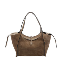 Tod's Tod's Women Small Suede T Timeless Shopping Bag