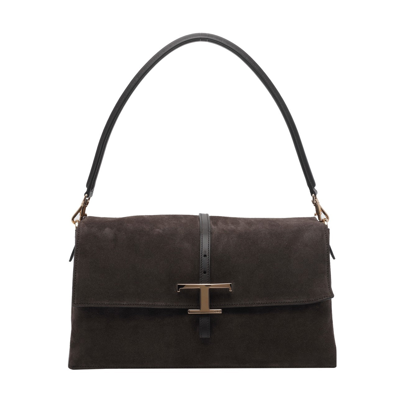 Tod's Tod's Women Small T Timeless Flap Suede Shoulder Bag