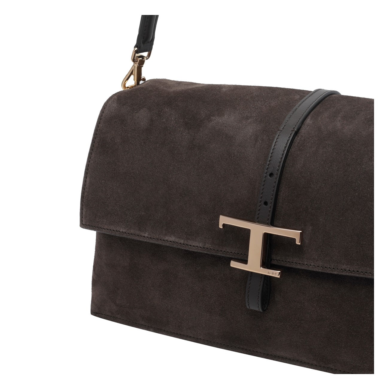 Tod's Tod's Women Small T Timeless Flap Suede Shoulder Bag