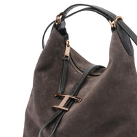 Tod's Tod's Women Small T Timeless Suede Shoulder Bag