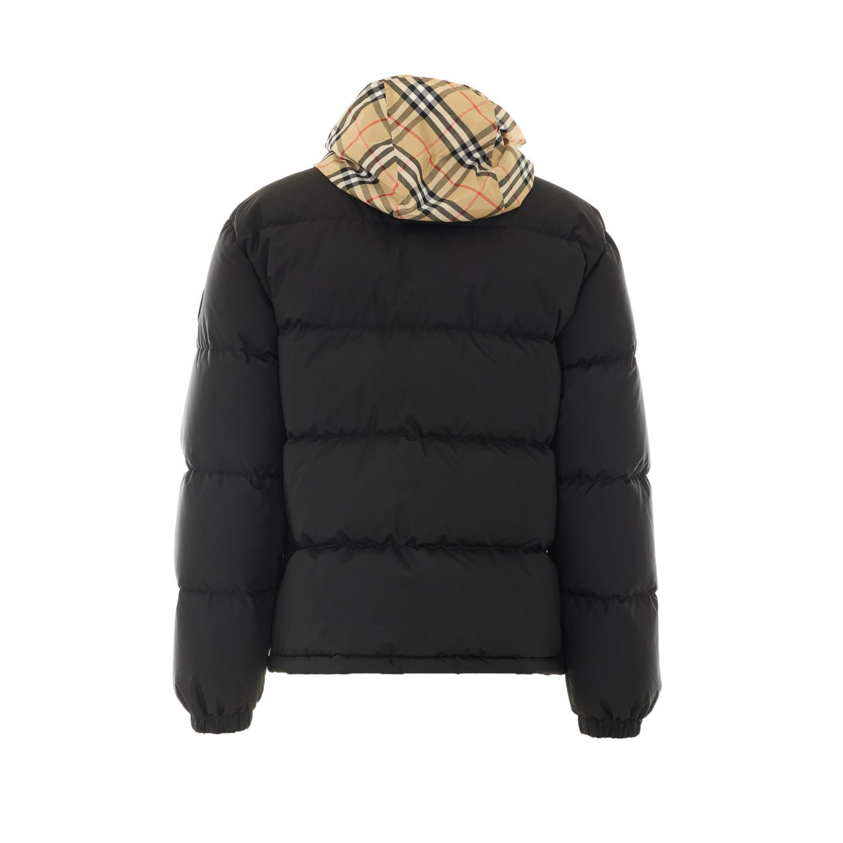 Burberry Burberry Men Snowdon Down Jacket With Checkerboard Ribbon