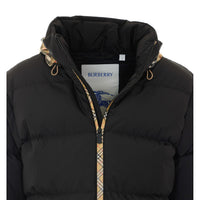 Burberry Burberry Men Snowdon Down Jacket With Checkerboard Ribbon