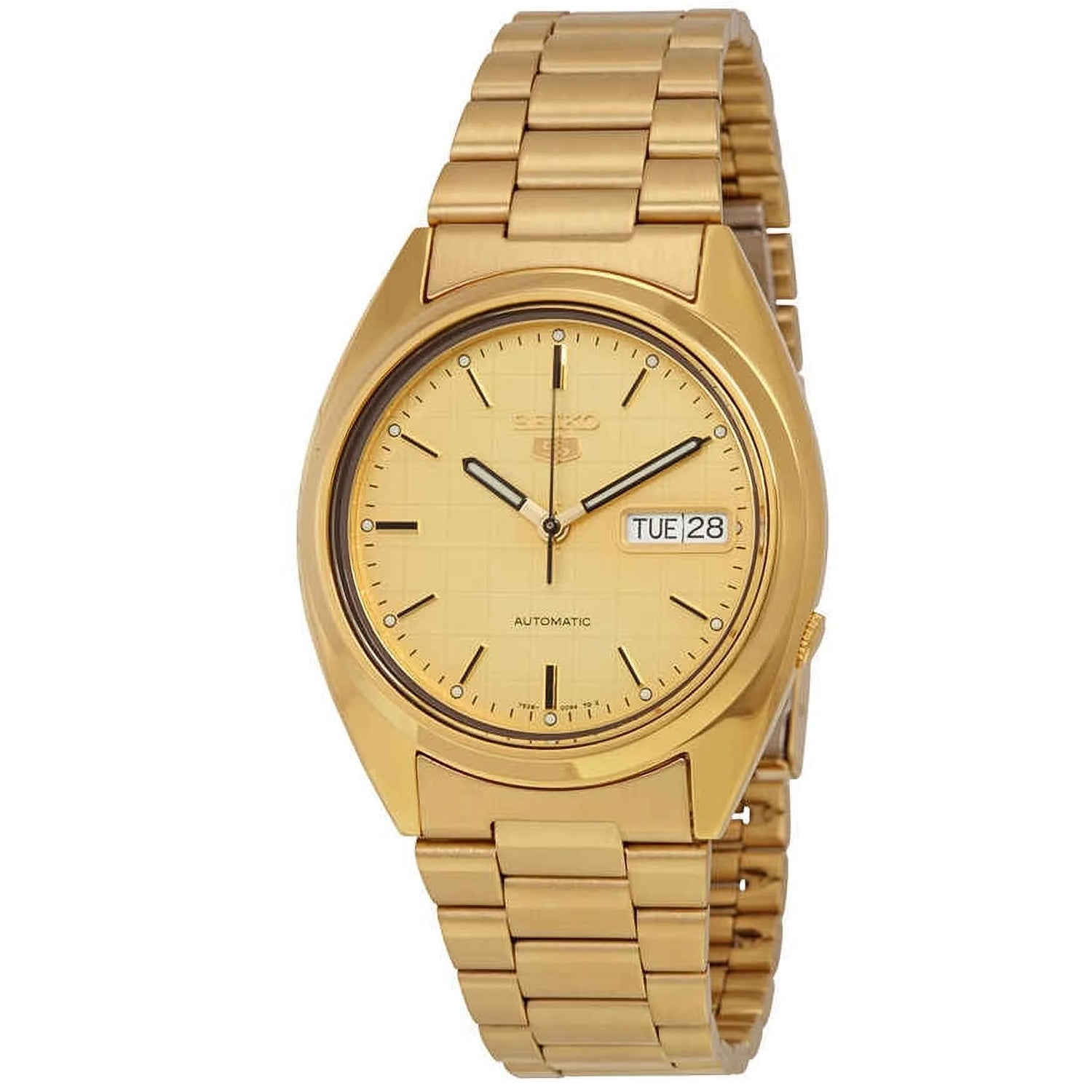 Seiko Men's Seiko 5 Gold Dial Watch - SNXL72 Gold