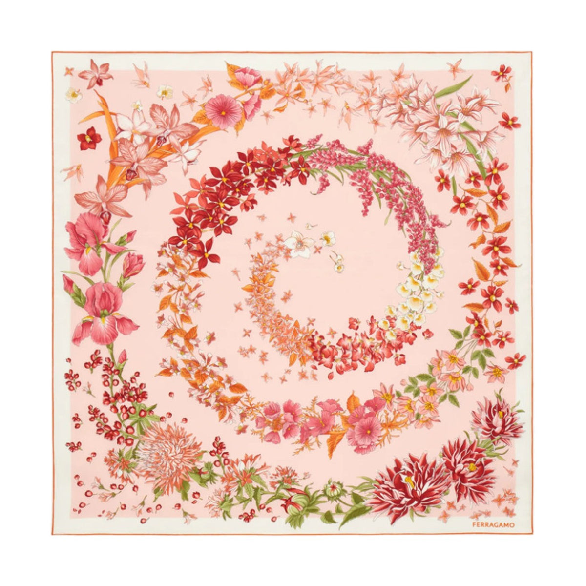 Ferragamo Women Spring Print Silk Foulard
