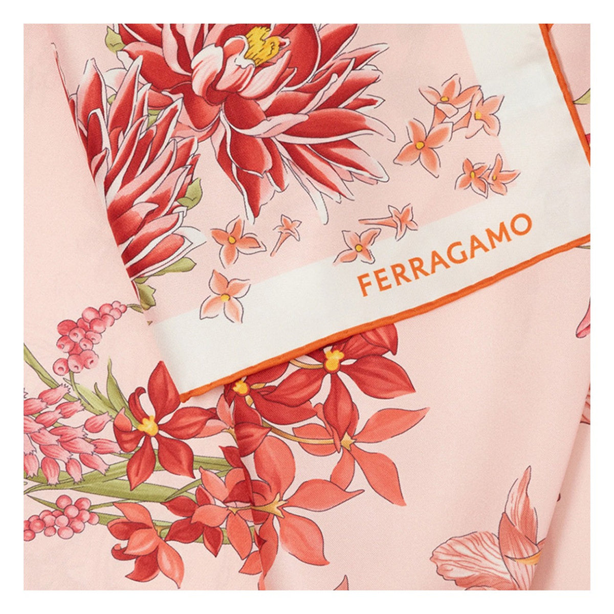 Ferragamo Women Spring Print Silk Foulard