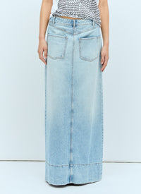 Sportmax Sportmax Women Backwards Denim Skirt