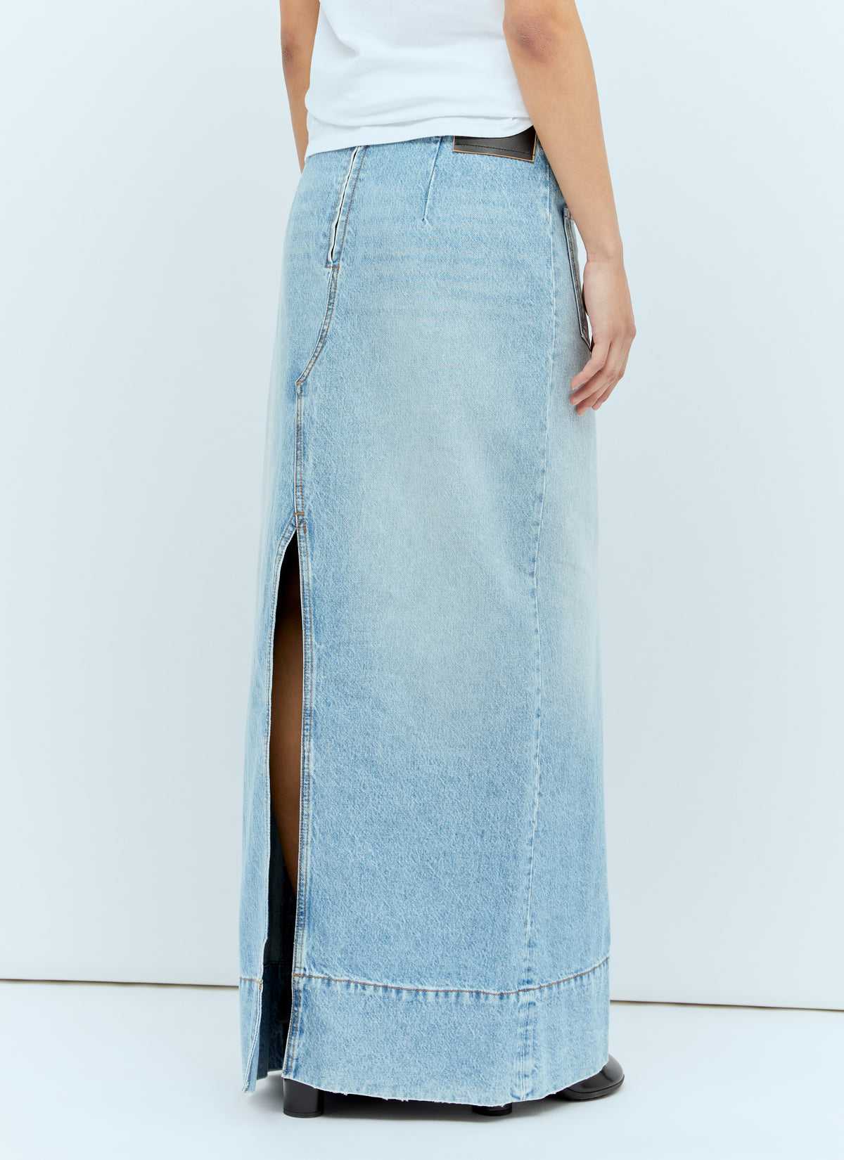Sportmax Sportmax Women Backwards Denim Skirt