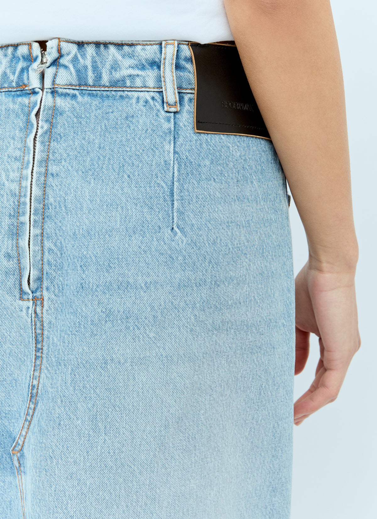 Sportmax Sportmax Women Backwards Denim Skirt