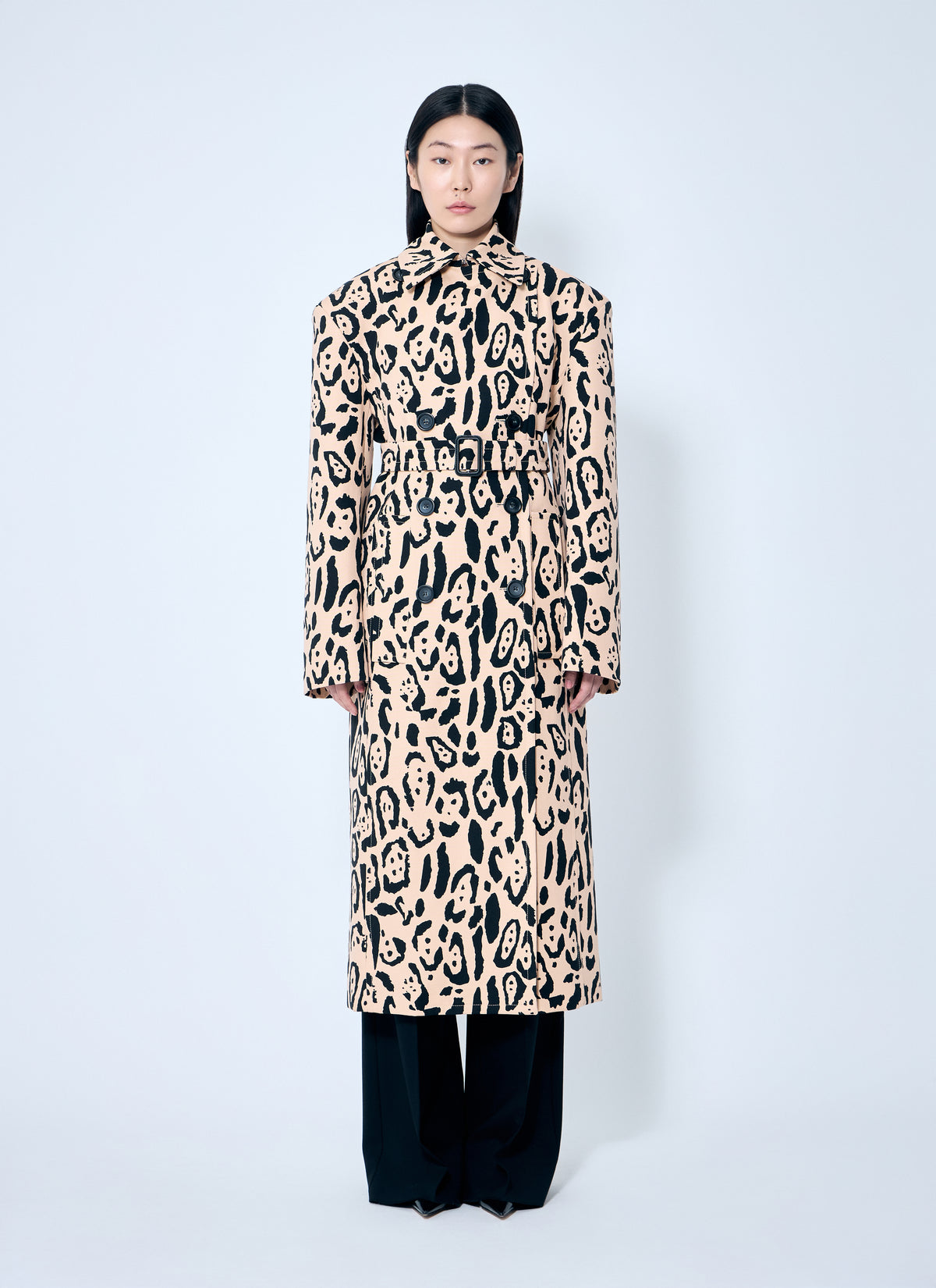 Sportmax Women Animal-Print Trench Coat