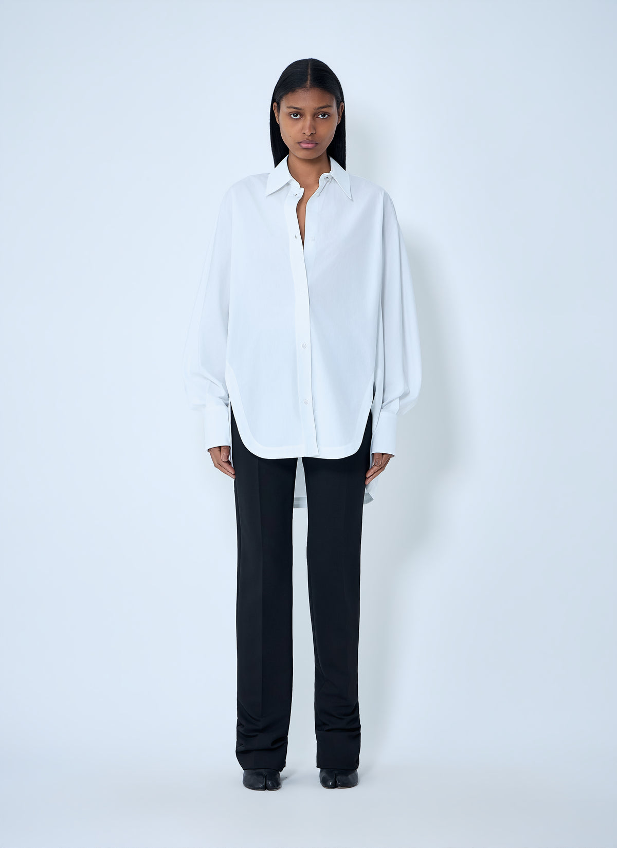 Sportmax Women Oversized Cotton Poplin Shirt