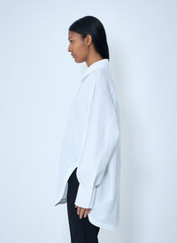 Sportmax Women Oversized Cotton Poplin Shirt