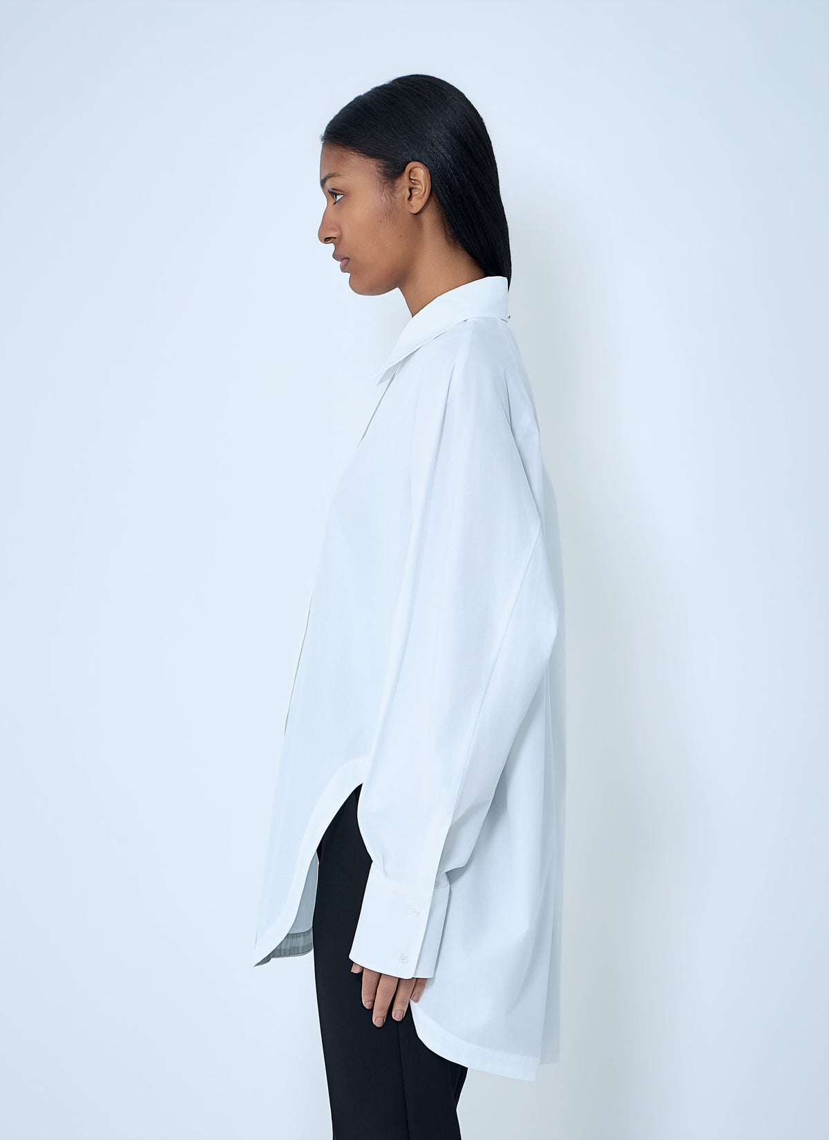 Sportmax Women Oversized Cotton Poplin Shirt