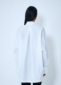Sportmax Women Oversized Cotton Poplin Shirt