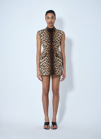Sportmax Women Sleeveless Animal Print Dress