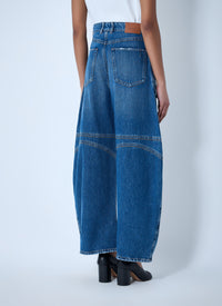 Sportmax Women Wide-Leg Denim Trousers