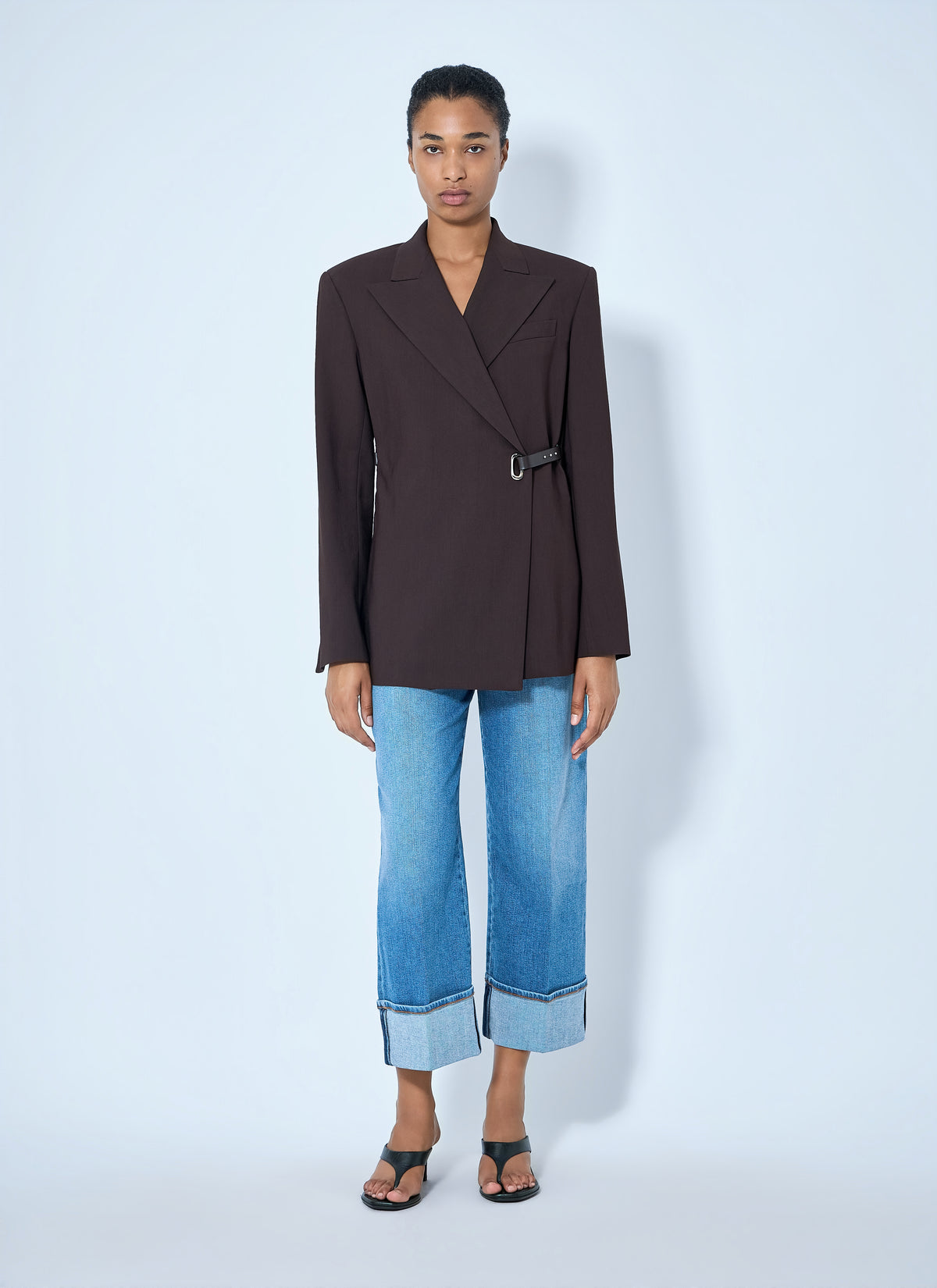 Sportmax Women Asymmetric Buckle Blazer