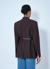 Sportmax Women Asymmetric Buckle Blazer