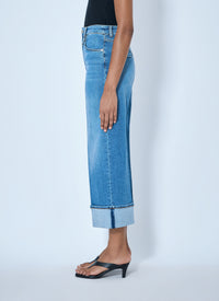 Sportmax Sportmax Women Cropped Wide-Leg Denim Jeans