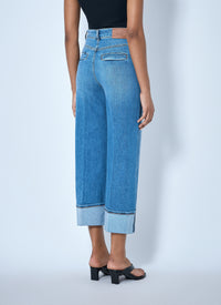Sportmax Sportmax Women Cropped Wide-Leg Denim Jeans