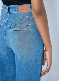 Sportmax Sportmax Women Cropped Wide-Leg Denim Jeans