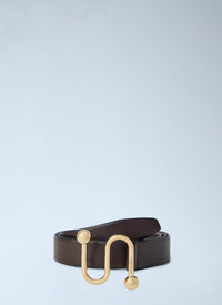 Sportmax Sportmax Women Hook Buckle Leather Belt