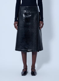 Sportmax Women Aquile Embossed Midi Skirt