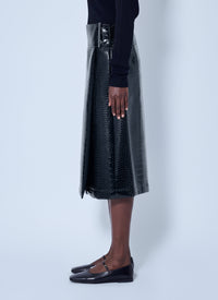Sportmax Women Aquile Embossed Midi Skirt