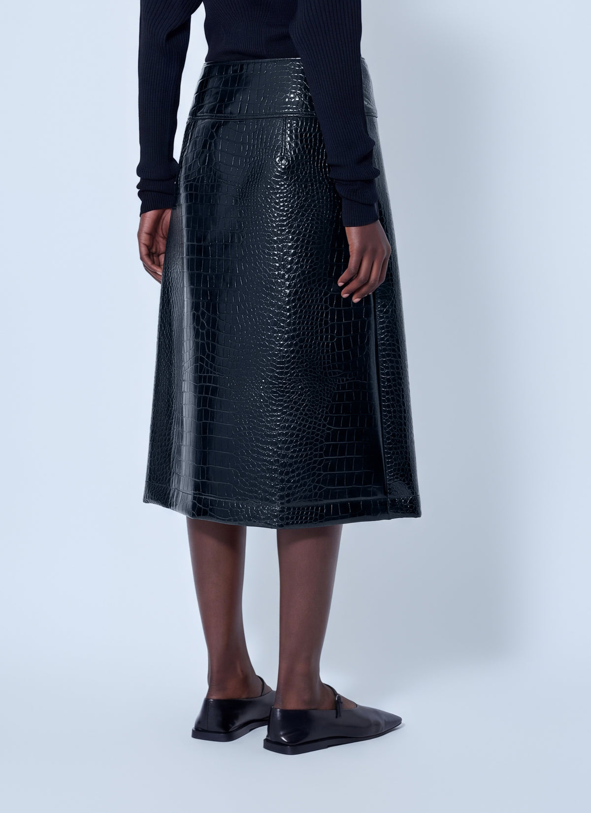 Sportmax Women Aquile Embossed Midi Skirt