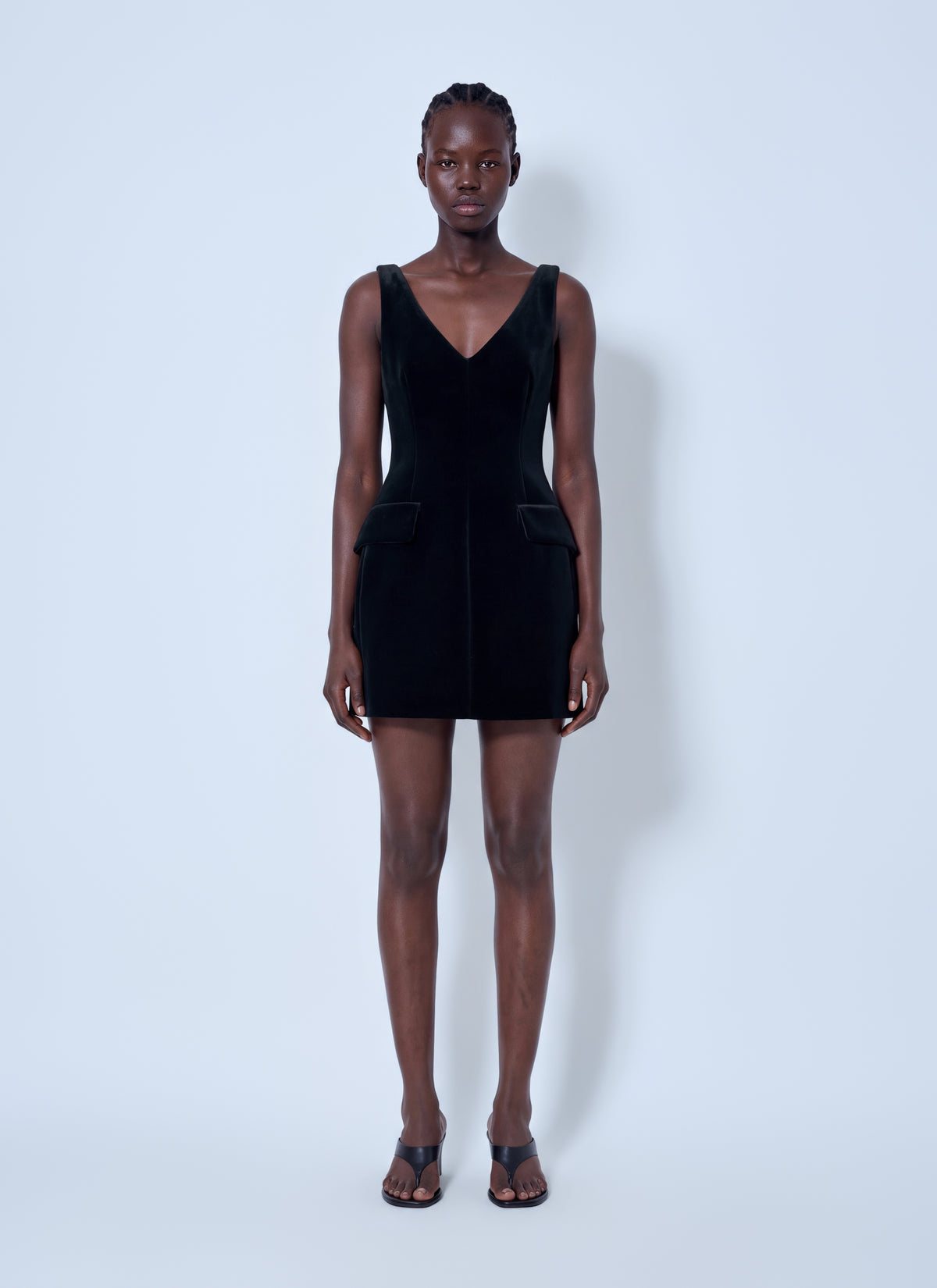 Sportmax Sportmax Women Sleeveless Velvet Mini Dress