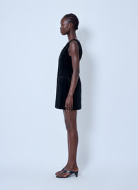 Sportmax Sportmax Women Sleeveless Velvet Mini Dress