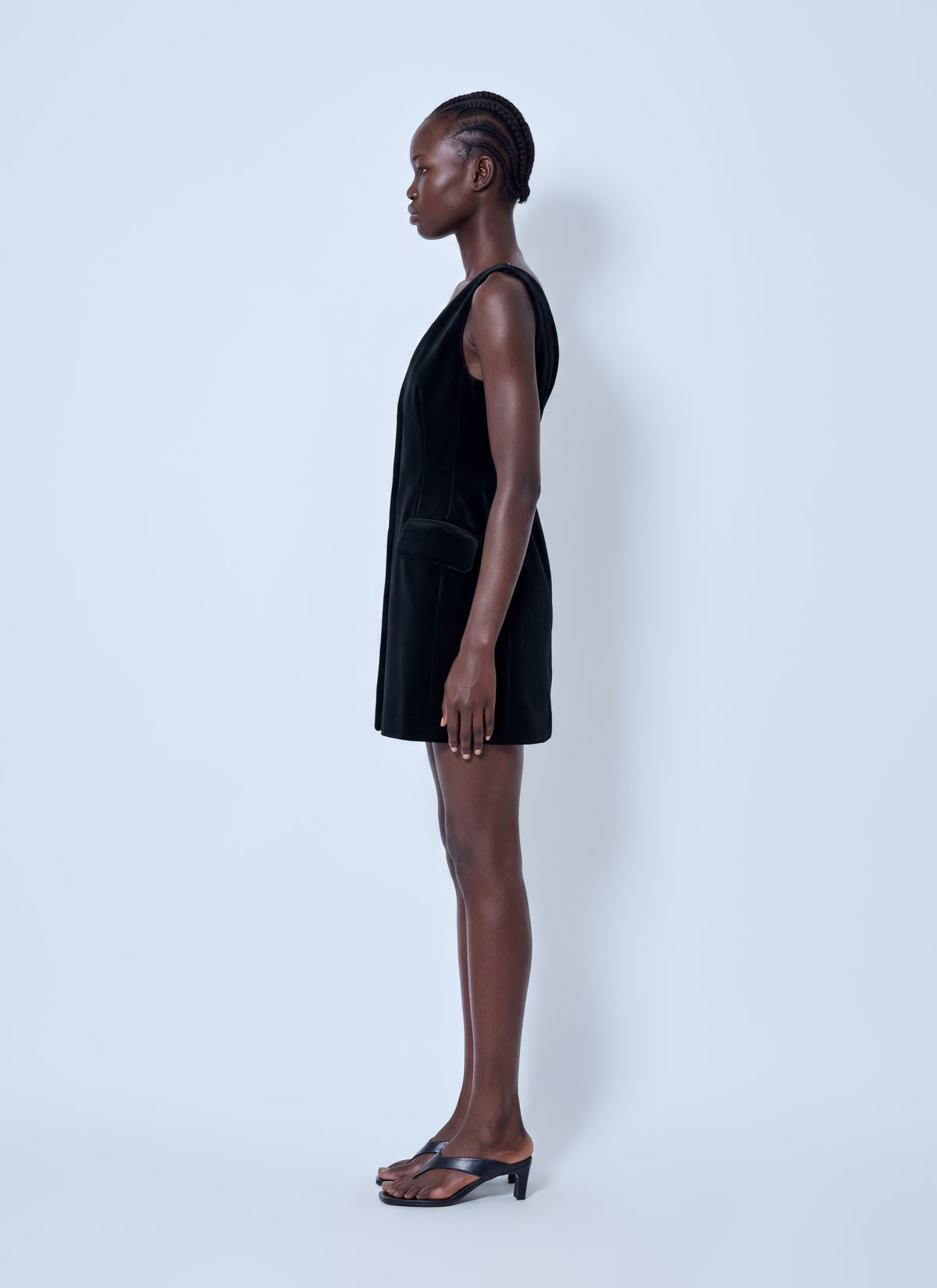 Sportmax Sportmax Women Sleeveless Velvet Mini Dress