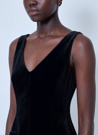 Sportmax Sportmax Women Sleeveless Velvet Mini Dress