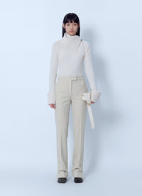 Sportmax Women Tailored Wool Grain-De-Poudre Trousers