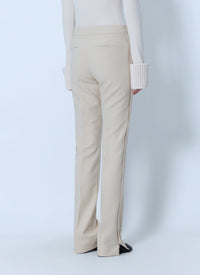 Sportmax Women Tailored Wool Grain-De-Poudre Trousers