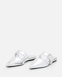 Alexander McQueen Alexander Mcqueen Women Mirror Pointed Open Back Sandals